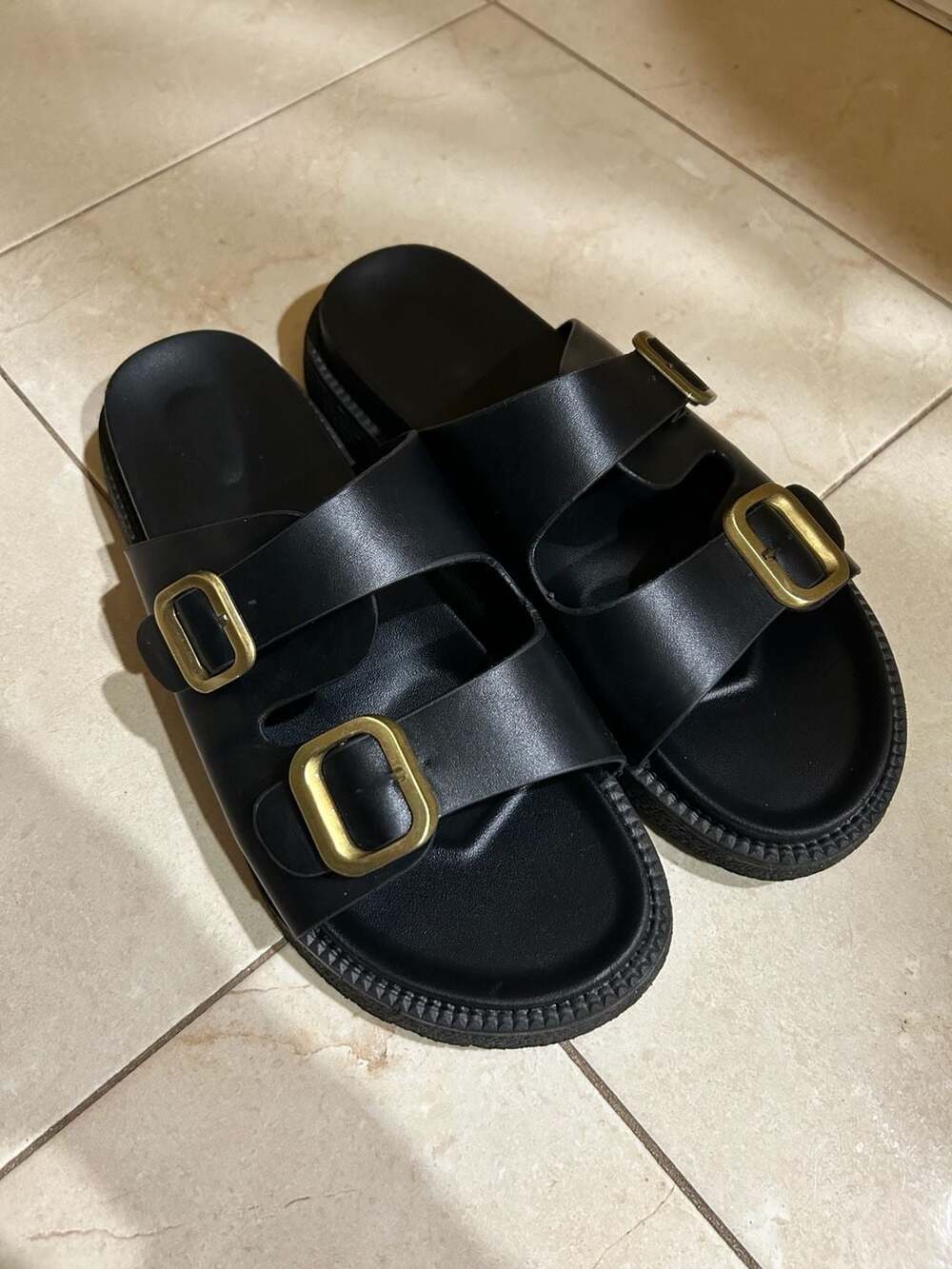 Leopard Slides Platform Sandals for Women 2025 Fashion Casual Buckle Comfort Wid